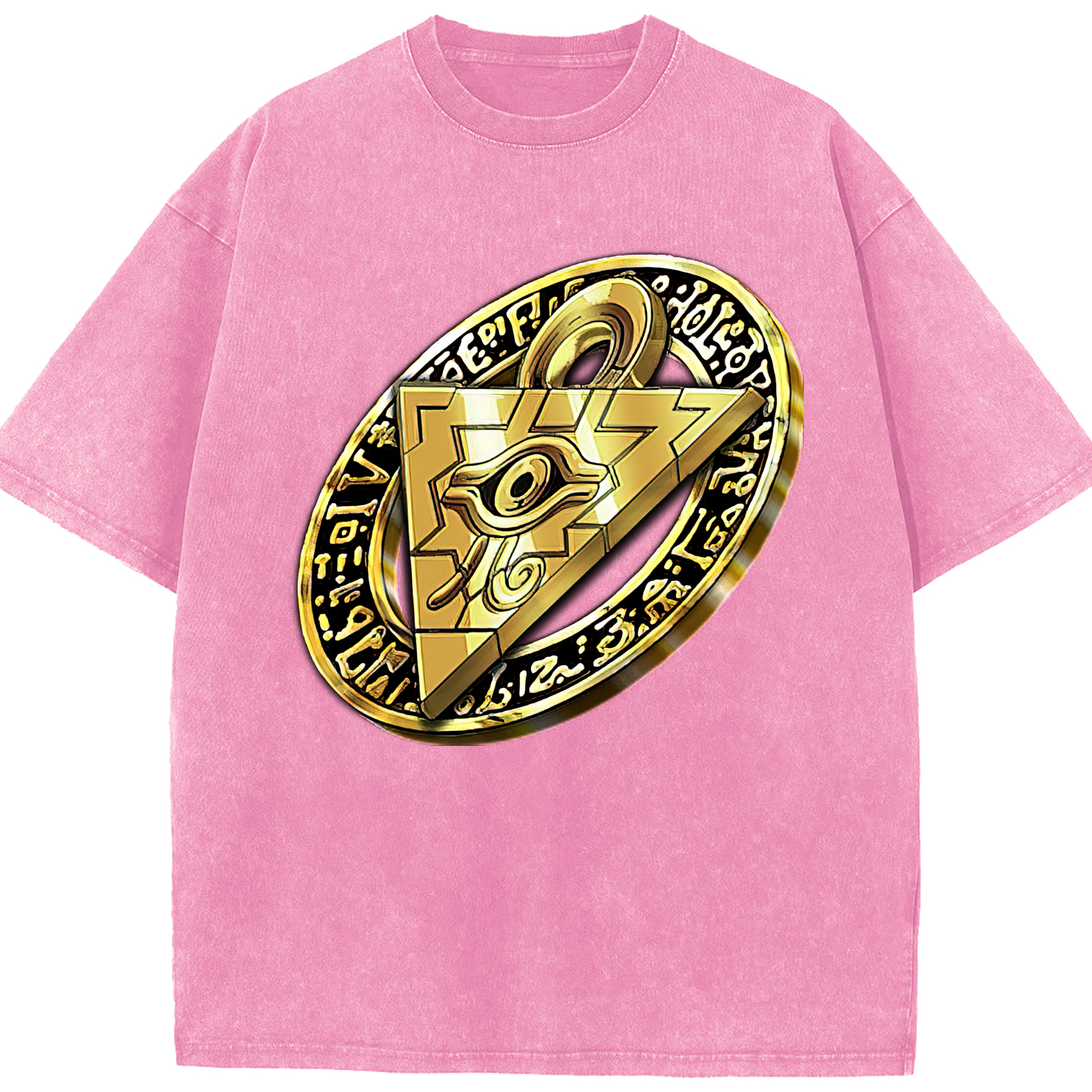 （画像用） 遊☆戯☆王 Yu-Gi-Oh! 綿100% ヴィンテージ風 半袖Tシャツ（フロントプリント）
